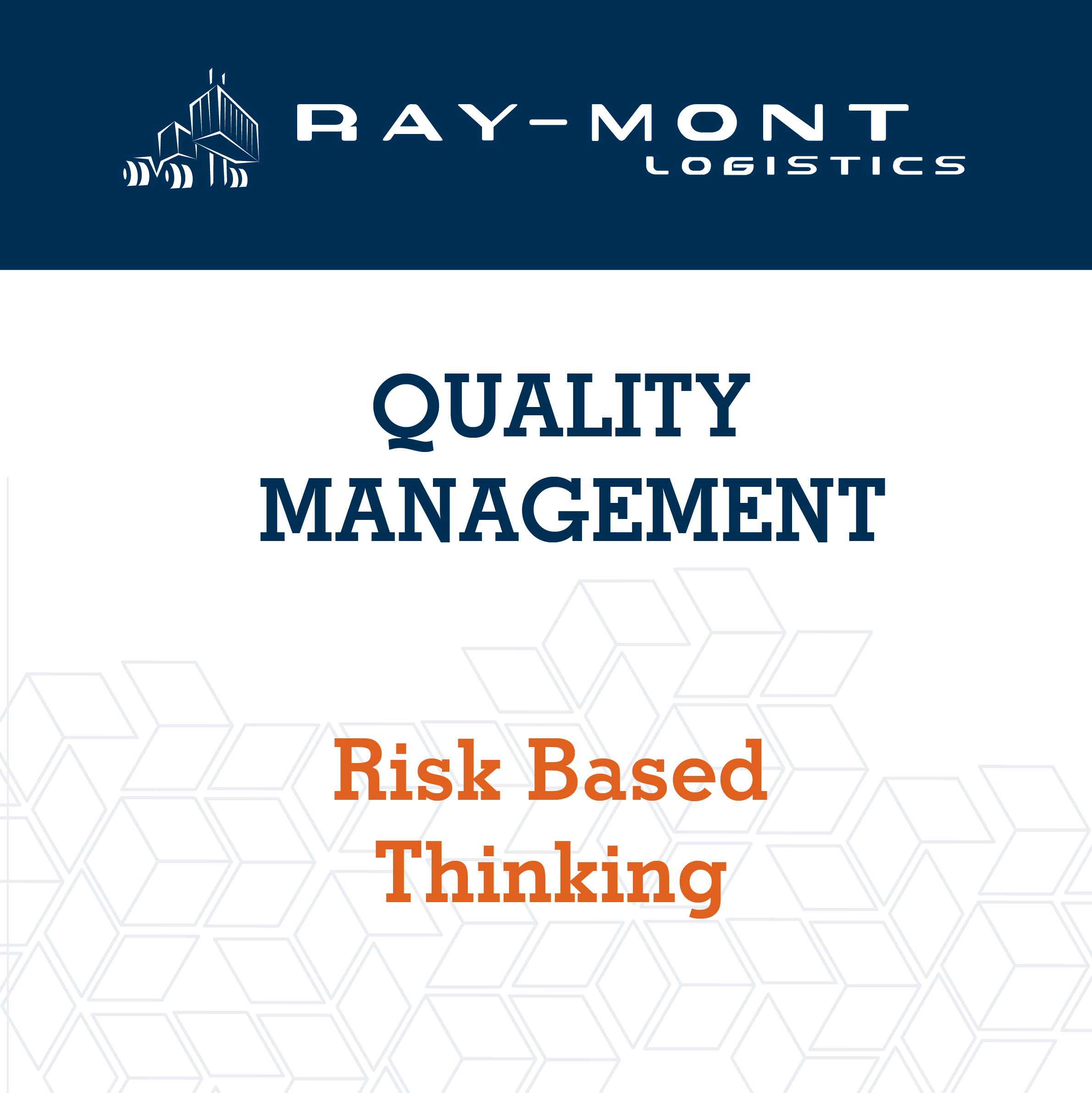 Risk Based Thinking